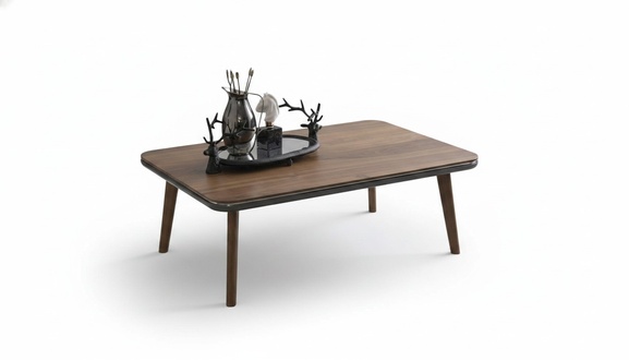 Coffee table side table living room table wood table