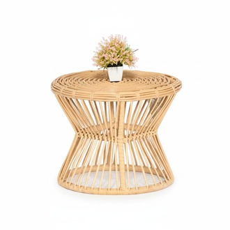 Coffee table terrace rattan garden furniture modern luxury round table outdoor