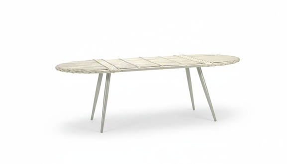 White Luxury High-Quality Rattan Coffee Table Modern Stylish Design