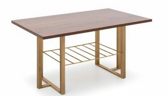 Coffee table with shelf – simple design and practical function
