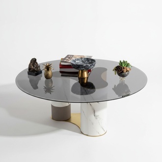 Coffee table aesthetics beauty glass living room modern design light wood solid color