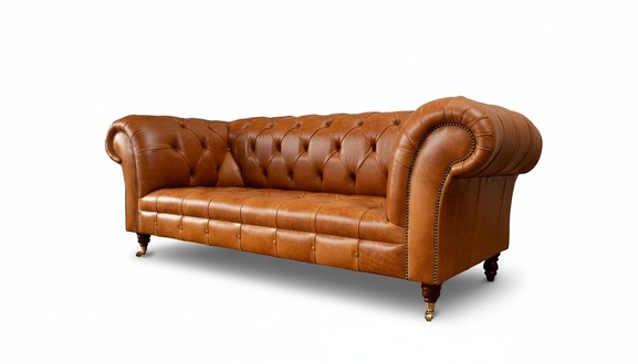 Cognac Sofa 3 Seater Upholstered Sofas Design Luxury Furniture Leather Couches Three Seater