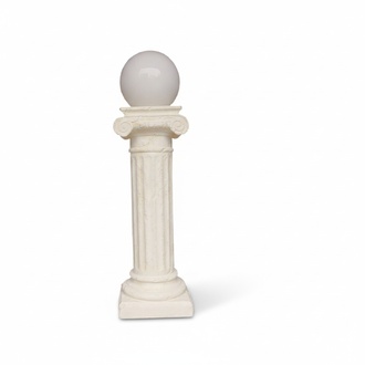 Antique style roman column design round lamp stand made of stucco/acrylic material