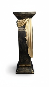 Decorative floor stand in antique greek medusa column style 80,5cm height
