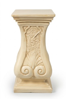 Decor stand stand designed as a dark beige colored antique column 61cm