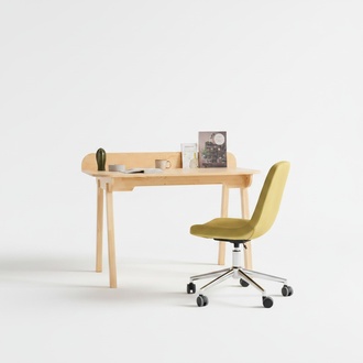 Compact beige laptop table designer computer tables office furniture