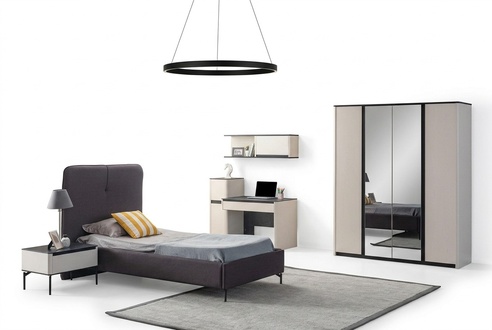 Komplette Kinderzimmer Möbel Bett Nachttisch Schreibtisch Kleiderschrank
