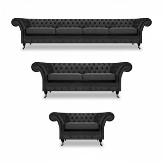 Complete set of Chesterfield sofas furniture sofa set armchair living room 4+2+1