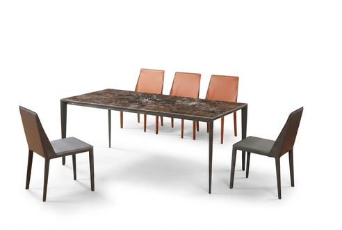 Complete set dining table + 4 chairs dining room set dining group wooden table tables 5 pieces !