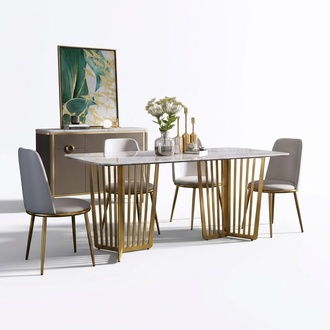 Complete set dining table + 4 chairs dining set dining group wood table tables 5tlg
