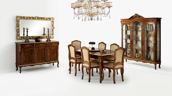 Complete set dining table 6 chairs dining room set dining group table furniture 7 pieces