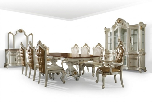 Complete Set Dining Table 8 Chairs Dining Set Dining Group Wood Table Tables 11pcs