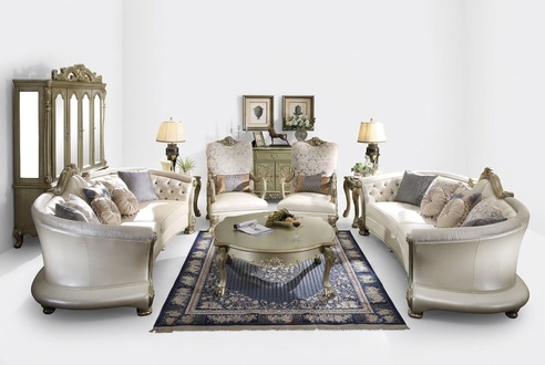 Complete sofa set 4 + 4 seater + coffee table designer living area 3 pieces