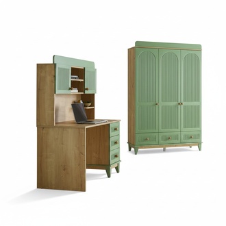Complete youth room children\'s room set wardrobe desk new