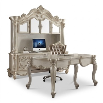 Computer table with wheels Office desk Shelf Secretary Computer table New