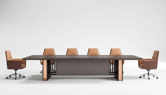 Conference table table meeting table meeting tables 6 armchairs 7 pieces. set