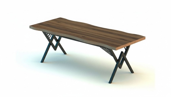 Conference Table Naturally Modern Stainless Steel Office Rectangular