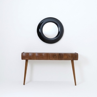 Console Chest of drawers Modern wooden console table with mirror Luxury living room