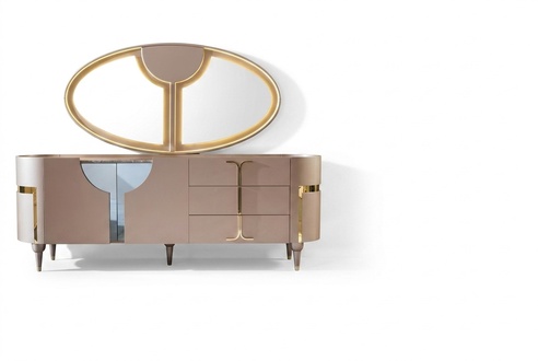 Console furniture wooden cabinet mirror dresser cabinet luxury chests of drawers cabinet shelf