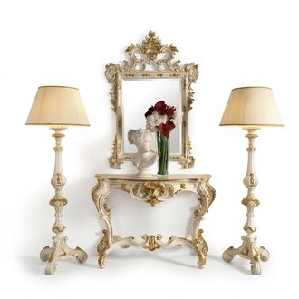 Console table, console, make-up tables, table, console, secretary, mirror, 2 pieces. set