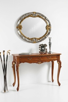 Console Table Mirror Sideboard Set New Wood Italian Furniture Style Stile Elisa