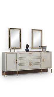 Console table mirror sideboard xxl console dresser sideboards 3tlg