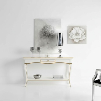 Console Table Console Classic Sideboard Wood Luxury White Design