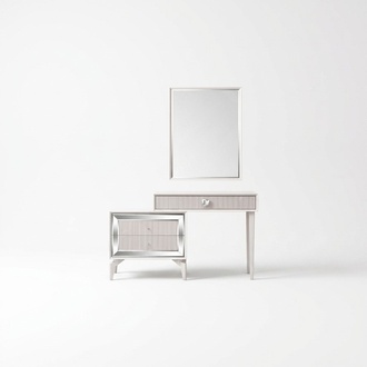 Dressing Table Dressing Table Dressing Table Chest of Drawers Mirror Set 2pcs White