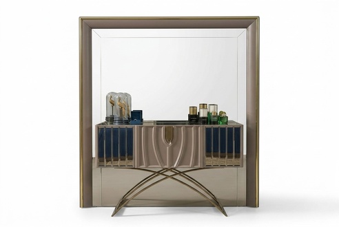 Console Table Dressing Table Bedroom Modern Wood Brown