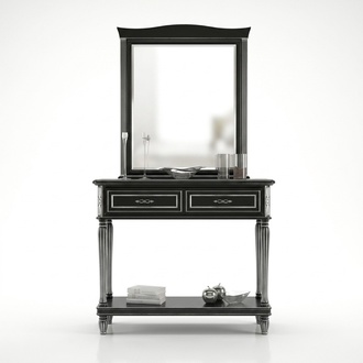 Console Table With Mirror Luxury Design Console Black Classic