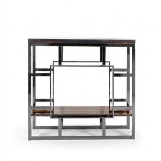 Console table wood table stainless steel console luxury living room design