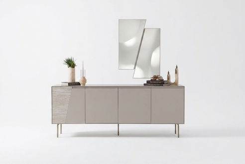 Console with Mirror A simple solution for a cozy room