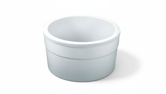 Round bathtub, comfort tub, space-saving tub, design tub, 120x120 cm.