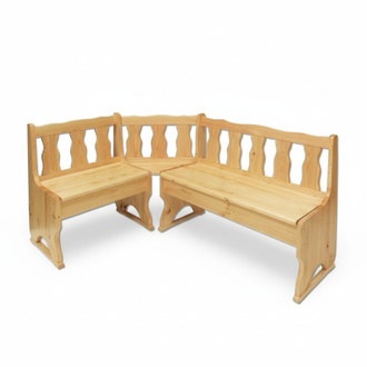 Corner bench group dining room group corner bench seating group chest stool solid pine New