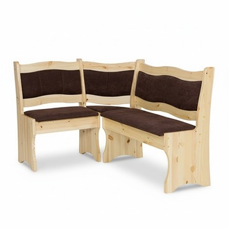 Corner bench real wood solid pine wood dining room country house handmade corner benches new