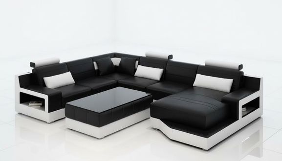 Couch set corner sofa living area upholstery sofa U shape leather sofa couch