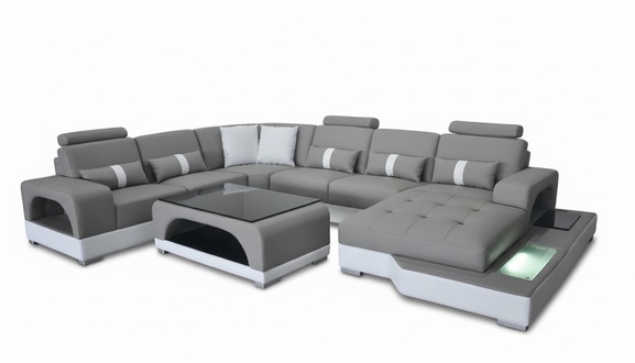 Corner couch design corner sofa U-shape living area couch textile leather sofas upholstery