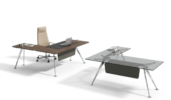 Corner Desk Office Table Computer Desk Office Furniture Designer Furniture Glass Table New