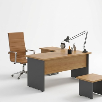 Corner desk study design office furniture wood table office