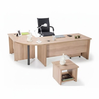 Corner desk table furniture chest office furnishings practice law firm furniture 3-piece