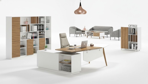 Corner Desk Work Writing Office Table Luxury Class Designer Furniture Tables