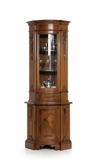 Corner Showcase Corner Cabinet Showcase Cabinet Wood Cabinets Italian Furniture Glass New