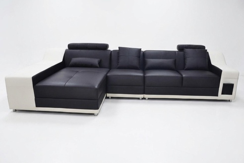 Corner Leather Modern XXL Sofa Living Area Leather Couch Sofa L-Shape B2017B