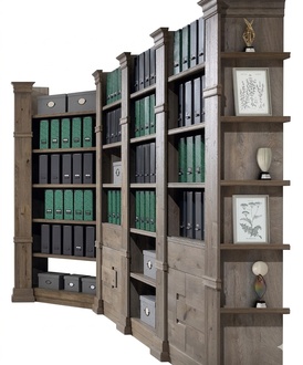 Corner shelf shelf storage wall unit filing cabinet office cupboard furniture system new