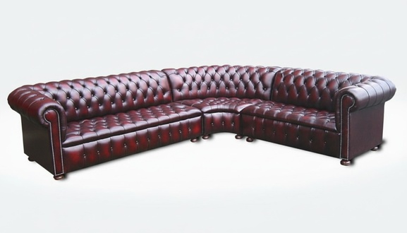 Corner sofa cherry leather sofa upholstery corner couch set seat design Chesterfield