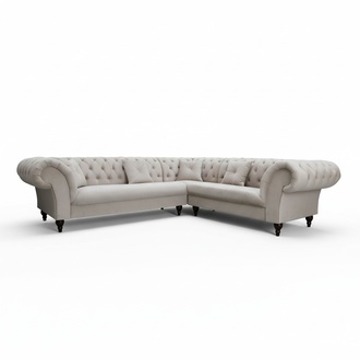 Corner Sofa Chesterfield Sofa Upholstered Set Couch Living Area L-form Design New