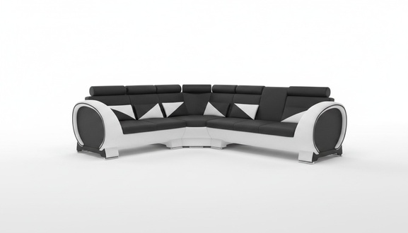 CORNER SOFA CORNER COUCH DESIGN *COLOR CHOICE* SOFA + USB, LEATHER LEATHER SOFA LEATHER SET