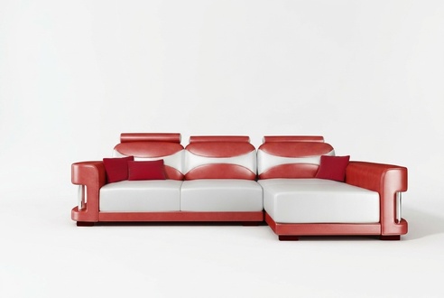 Corner sofa corner sofa set couch upholstery leather living landscape chaise lounge Wies