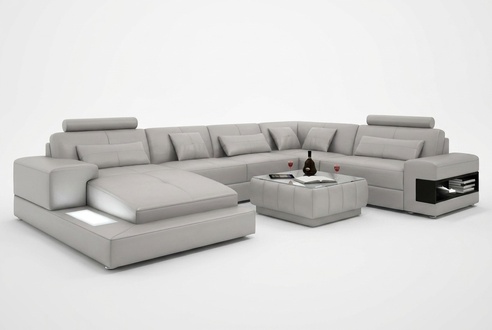 Corner Sofa Couch Upholstery Living Landscape Sofa 2pcs Set Coffee Table Corner Set New