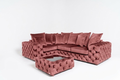 Corner Sofa Couch Upholstery Corner Set L Shape Coffee Table Textile Living Landscape